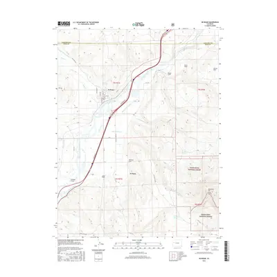 2016 Map of De Beque, 2016 Print