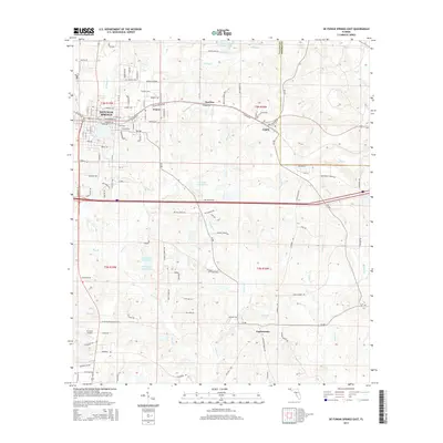 2015 Map of De Funiak Springs East, 2015 Print