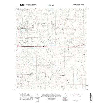 2018 Map of De Funiak Springs East, 2018 Print