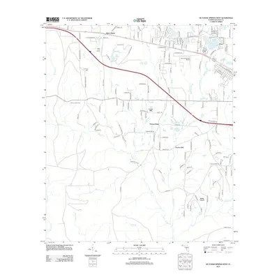 2012 Map of De Funiak Springs West, 2012 Print