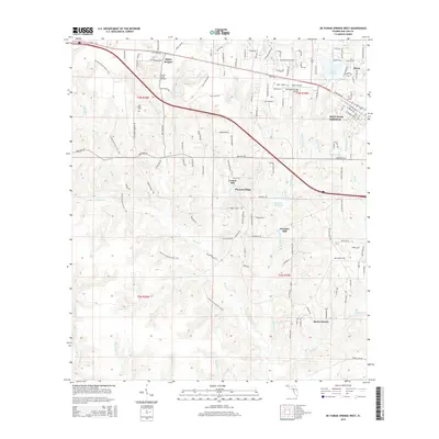 2015 Map of De Funiak Springs West, 2015 Print