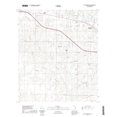 2021 Map of De Funiak Springs West, 2021 Print