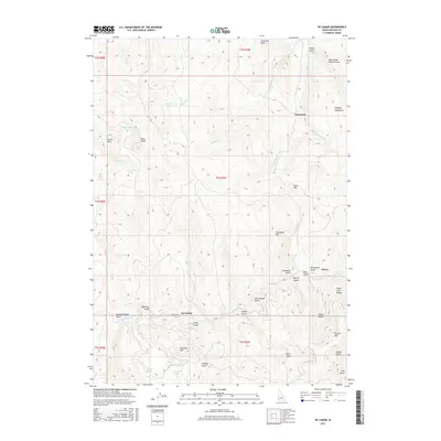 2017 Map of De Lamar, 2017 Print