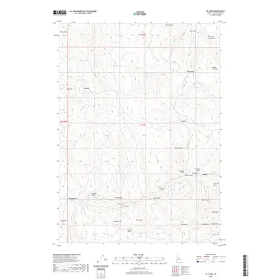 2020 Map of De Lamar, 2020 Print