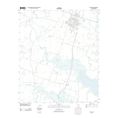 2012 Map of De Leon, 2012 Print