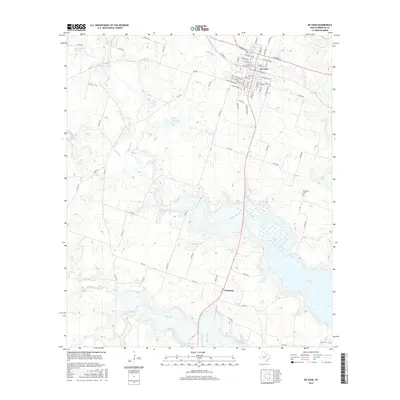 2016 Map of De Leon, 2016 Print