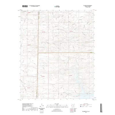 2020 Map of De Queen NW, 2020 Print