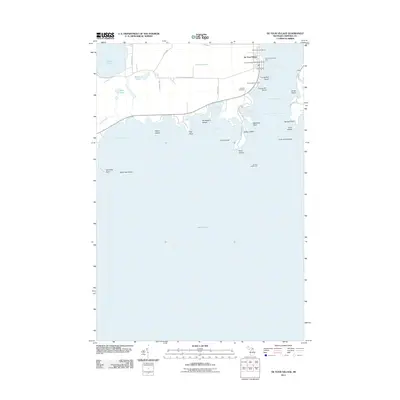 2011 Map of De Tour Village, 2011 Print
