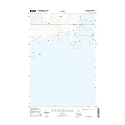 2014 Map of De Tour Village, 2014 Print