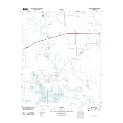 2011 Map of De Valls Bluff, 2011 Print