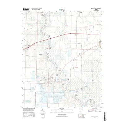 2017 Map of De Valls Bluff, 2017 Print