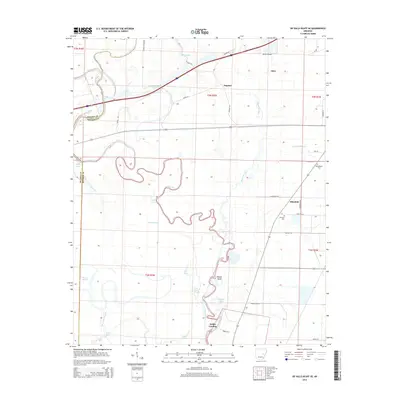 2014 Map of De Valls Bluff SE, 2014 Print