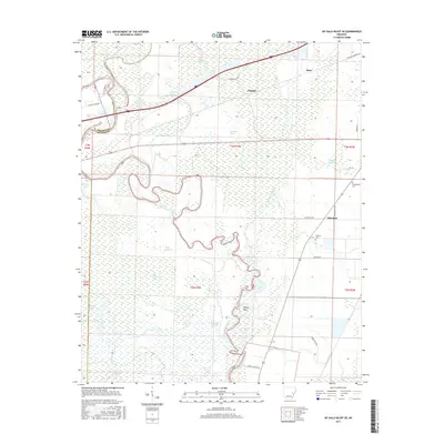 2017 Map of De Valls Bluff SE, 2017 Print