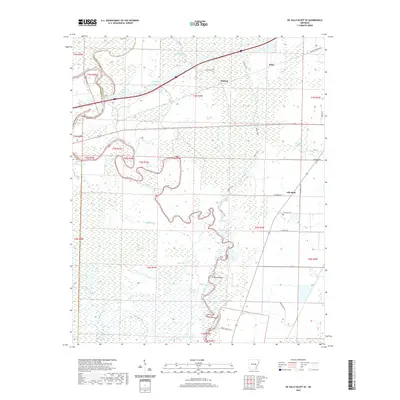 2020 Map of De Valls Bluff SE, 2020 Print