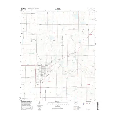 2014 Map of De Witt, 2014 Print
