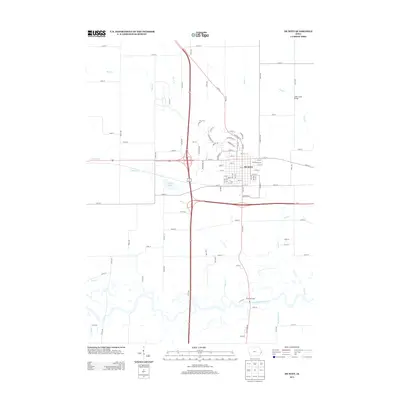 2013 Map of De Witt, 2013 Print