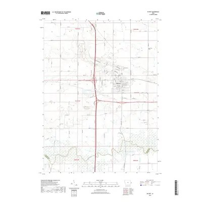2018 Map of De Witt, 2018 Print