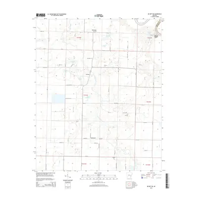 2014 Map of De Witt NE, 2014 Print