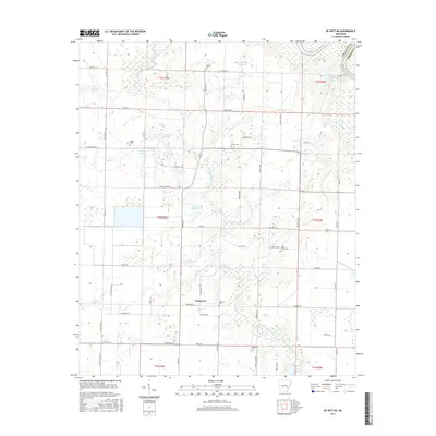 2017 Map of De Witt NE, 2017 Print