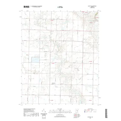 2020 Map of De Witt NE, 2020 Print