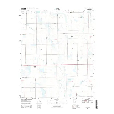 2014 Map of De Witt SW, 2014 Print