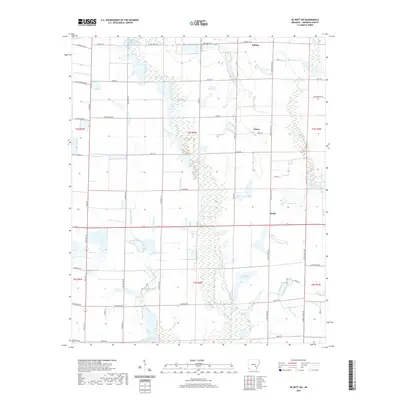2020 Map of De Witt SW, 2020 Print