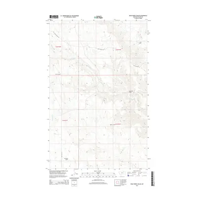 2014 Map of Dead Horse Coulee, 2014 Print