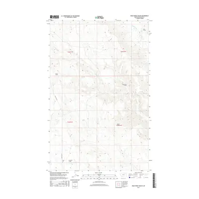 2017 Map of Dead Horse Coulee, 2017 Print