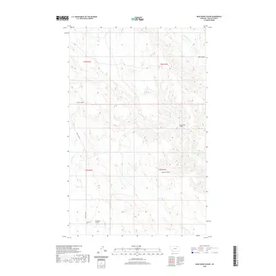 2020 Map of Dead Horse Coulee, 2020 Print
