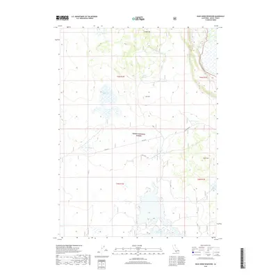 2018 Map of Dead Horse Reservoir, 2018 Print