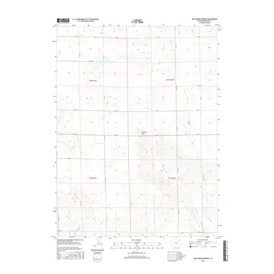 2016 Map of Dead Horse Springs, 2016 Print