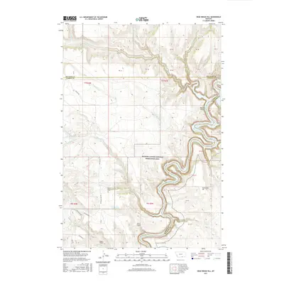 2017 Map of Dead Indian Hill, 2017 Print