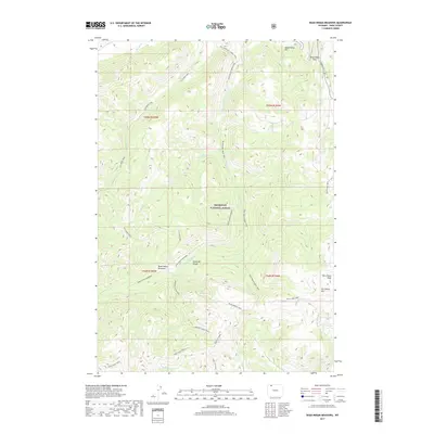 2017 Map of Dead Indian Meadows, 2017 Print