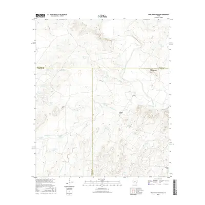 2016 Map of Dead Indian Mountain, 2016 Print