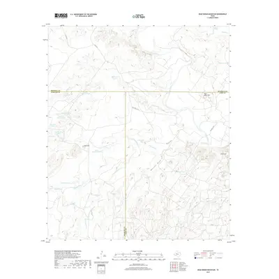2019 Map of Dead Indian Mountain, 2019 Print
