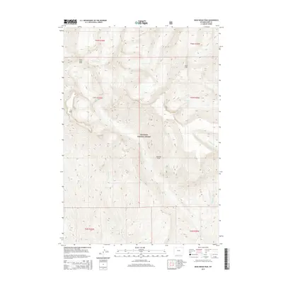2015 Map of Dead Indian Peak, 2015 Print