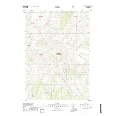 2017 Map of Dead Indian Peak, 2017 Print