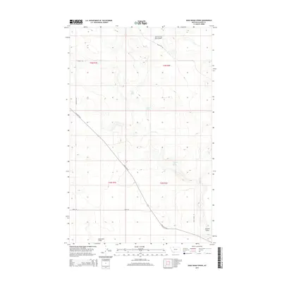 2014 Map of Dead Indian Spring, 2014 Print