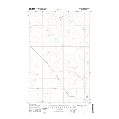 2017 Map of Dead Indian Spring, 2017 Print