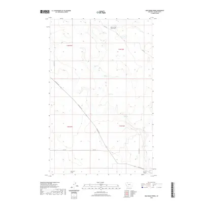 2020 Map of Dead Indian Spring, 2020 Print