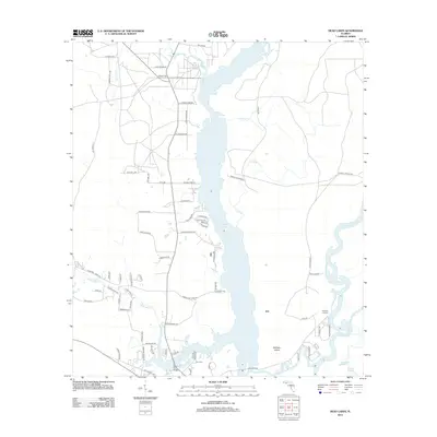 2012 Map of Dead Lakes, 2012 Print
