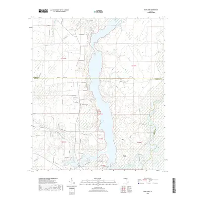 2018 Map of Dead Lakes, 2018 Print