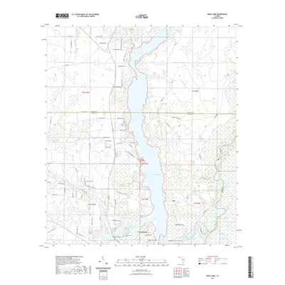 2021 Map of Dead Lakes, 2021 Print