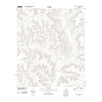 2010 Map of Dead Man Canyon, 2010 Print