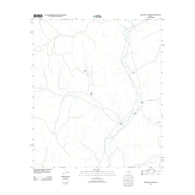 2012 Map of Dead Man Canyon, 2012 Print