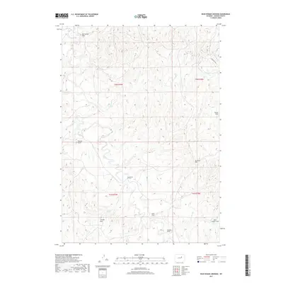 2017 Map of Dead Woman Crossing, 2017 Print