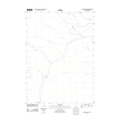 2012 Map of Deadman Butte, 2012 Print