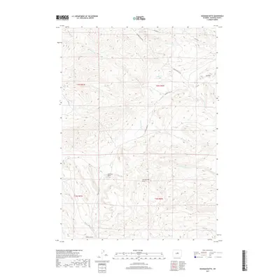 2017 Map of Deadman Butte, 2017 Print