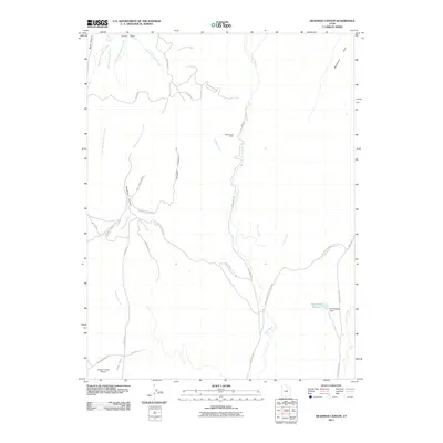 2011 Map of Deadman Canyon, 2011 Print