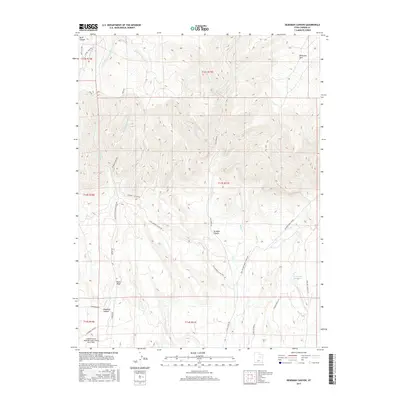 2017 Map of Deadman Canyon, 2017 Print